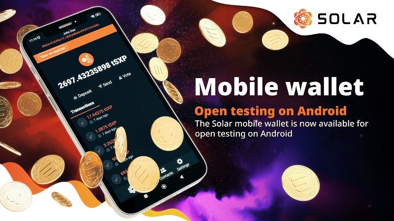 Solar Mobile Wallet — Open Testing on Android
