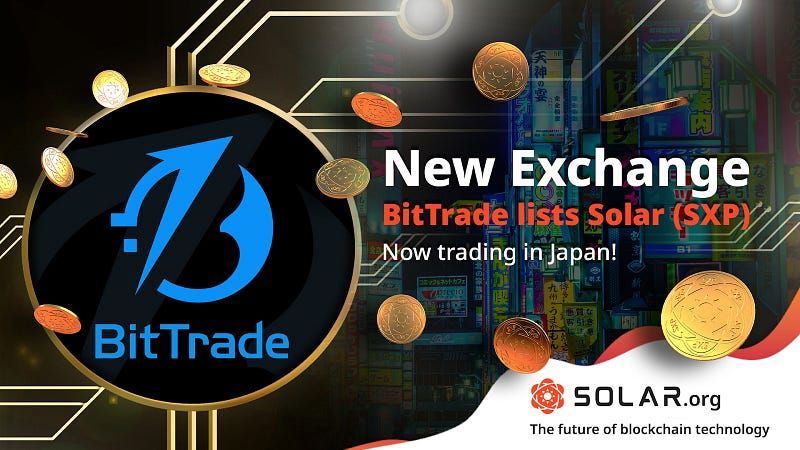 Solar (SXP) Expands Reach with Listing on BitTrade