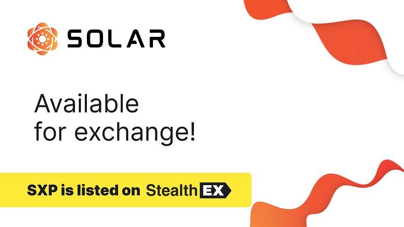 Solar Partners with StealthEX