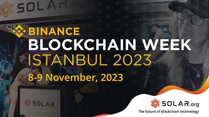 Solar at Binance Blockchain Week