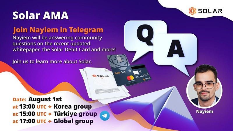 Solar AMAs