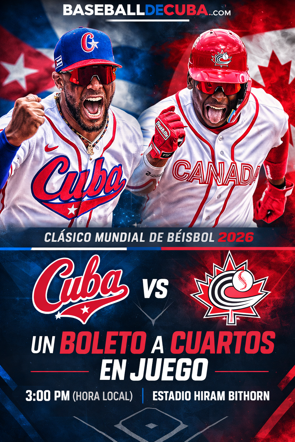 Clásico Mundial 2026 | Todo o nada en San Juan: Cuba y Canadá definen el segundo clasificado del Grupo A