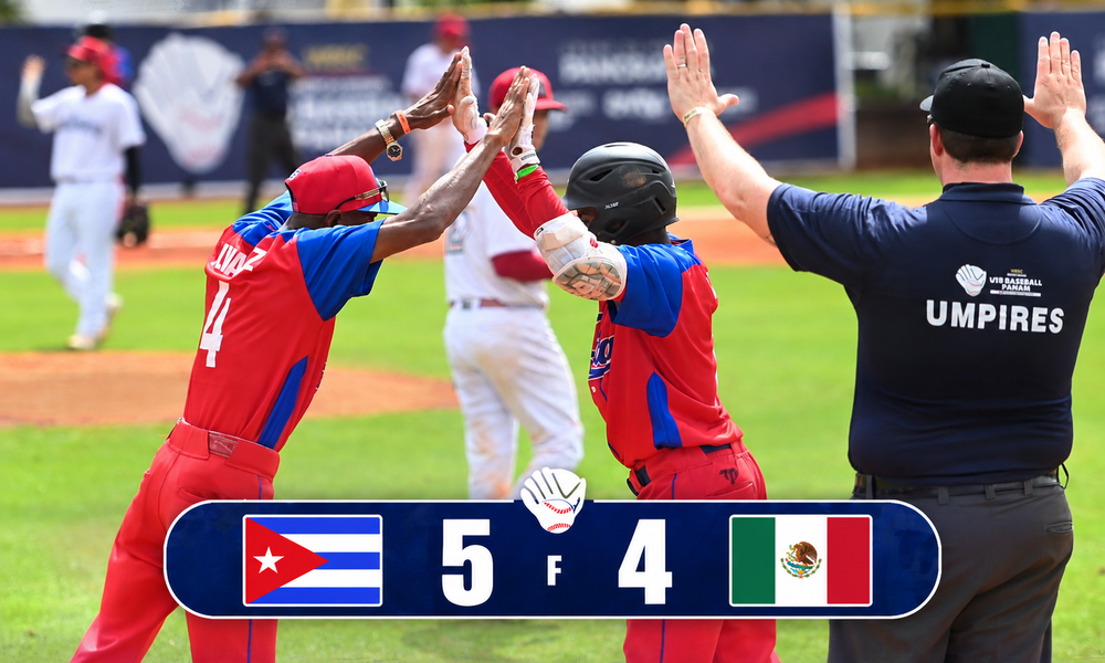 Panamericano Sub-18 | Cuba supera a México 5-4 en entradas extras para su primer triunfo