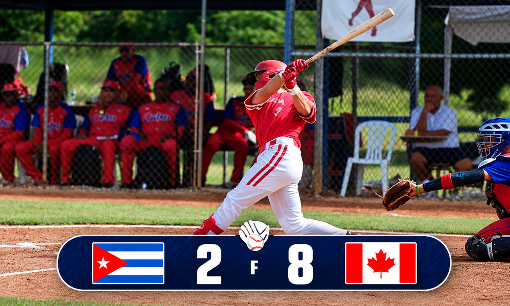Panamericano Sub-18 | Canadá supera a Cuba 8-2 y profundiza el desastroso andar de los antillanos