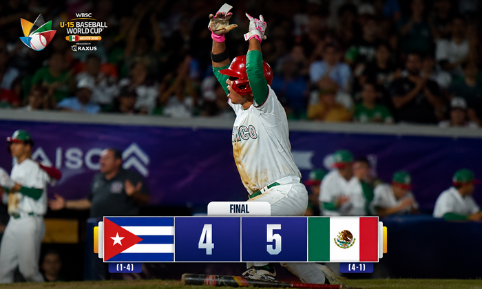 Cuba cierra el Grupo A con otra derrota: México se impone 5-4 en el Mundial Sub-15