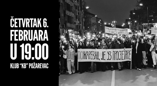 Poziv na tribinu u Požarevcu