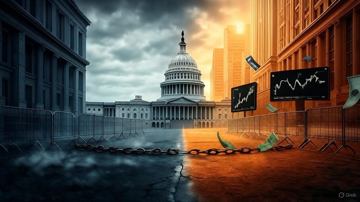 Parálisis en Washington: gobierno estadounidense cerrado, Wall Street imparable