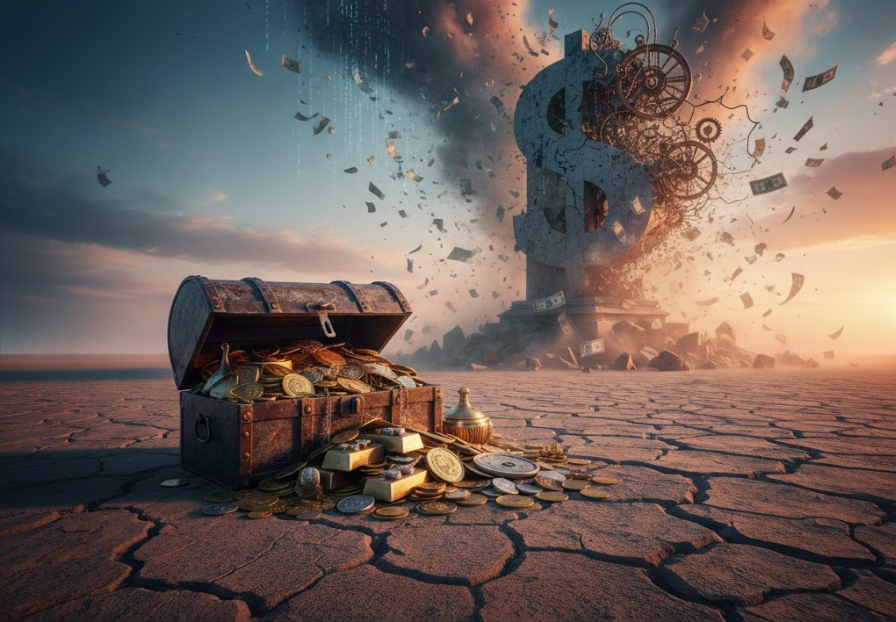 Oro y plata en la era de la desconfianza del dinero fiduciario