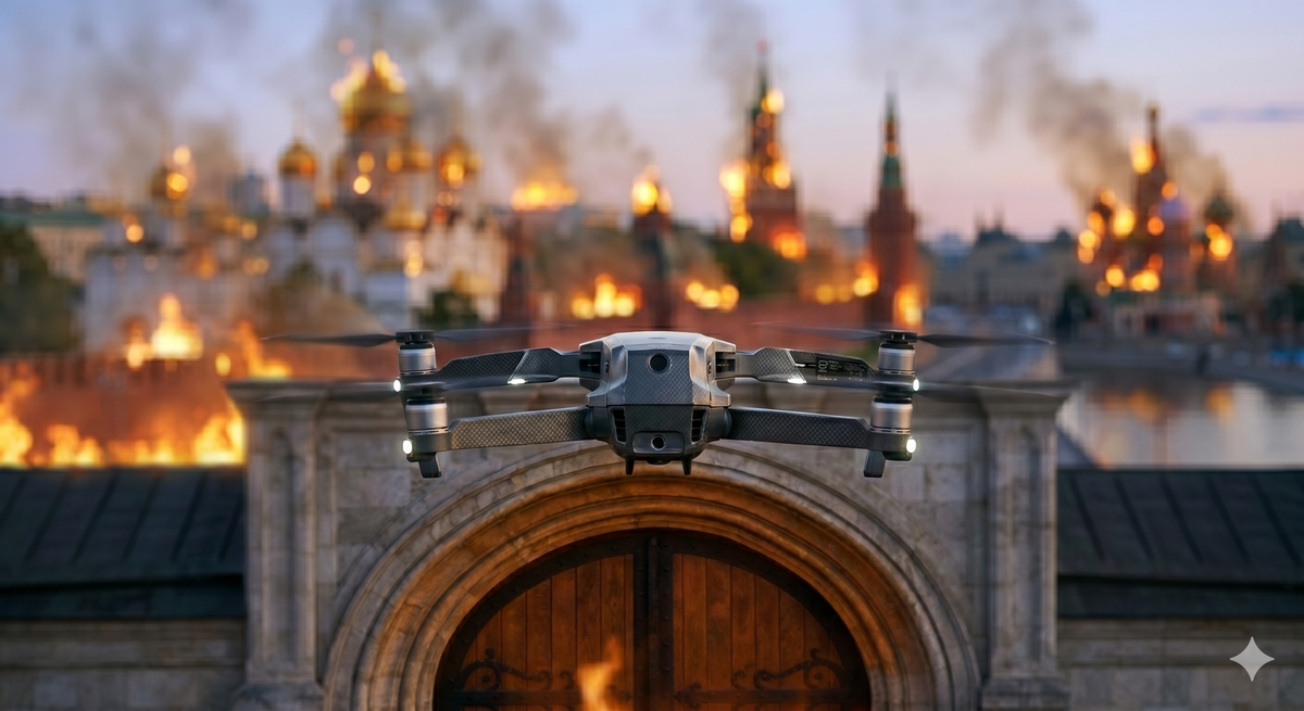 Los drones de Ucrania ya tocaron la puerta del Kremlin