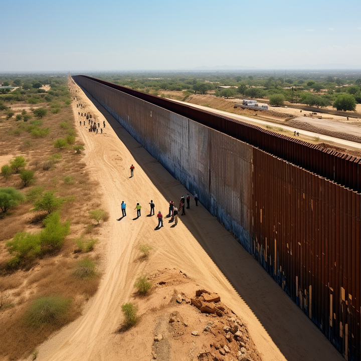 Biden construye muro para detener la migración ilegal de México “no tuve más remedio”.