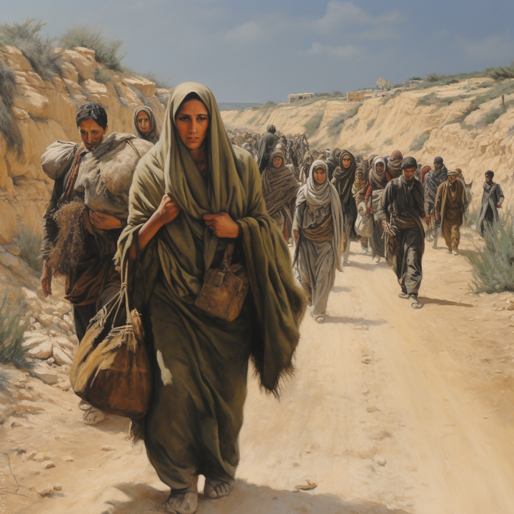 Miles de palestinos huyeron este miércoles del norte de Gaza, recorriendo kilómetros a pie.