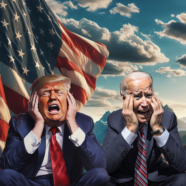 Es Trump contra Biden, y Trump lleva bastante ventaja.
