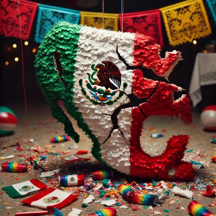 Trump cumple sus amenazas: México fue su primera piñata