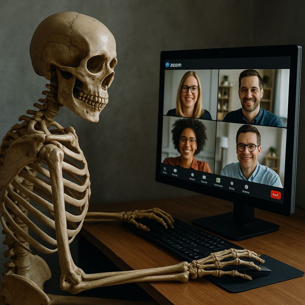 Me after a long day of Zoom calls.