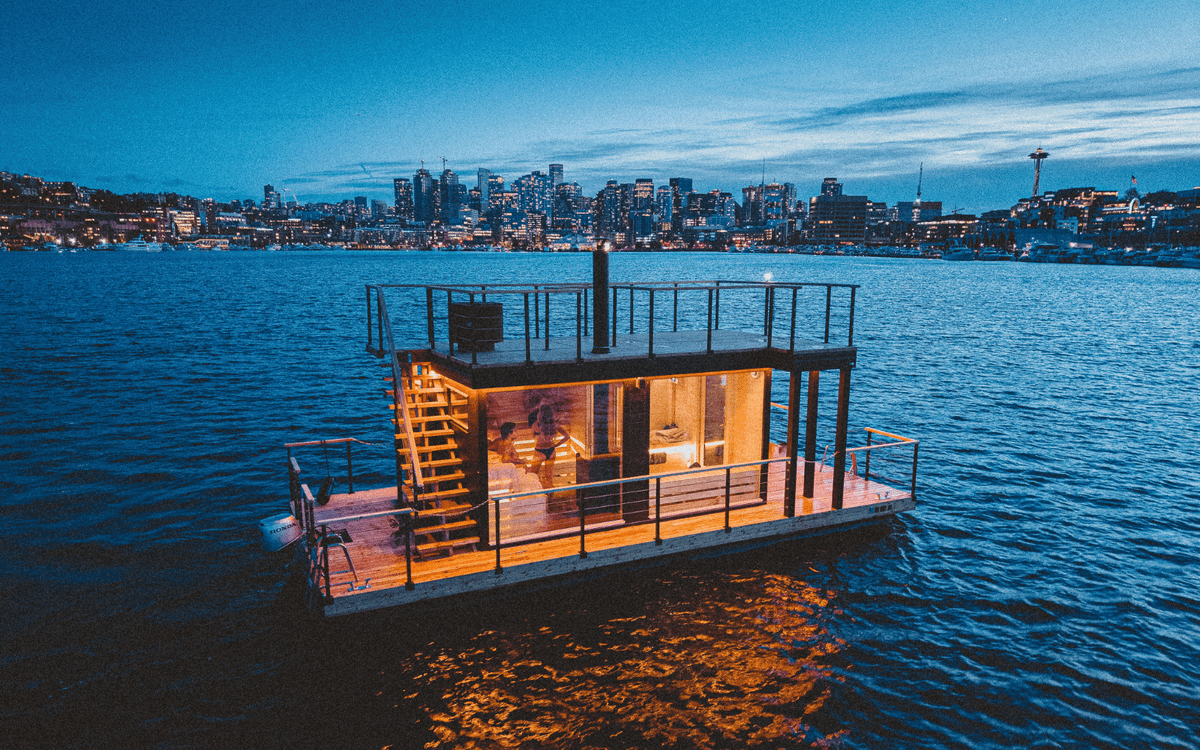 Floating saunas make a splash in the Pacific Northwest