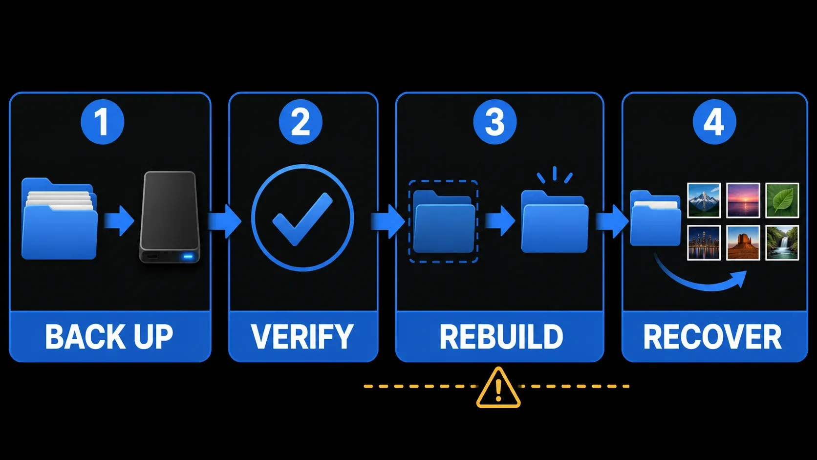 Safe Snagit DataStore rebuild order with backup and verification first