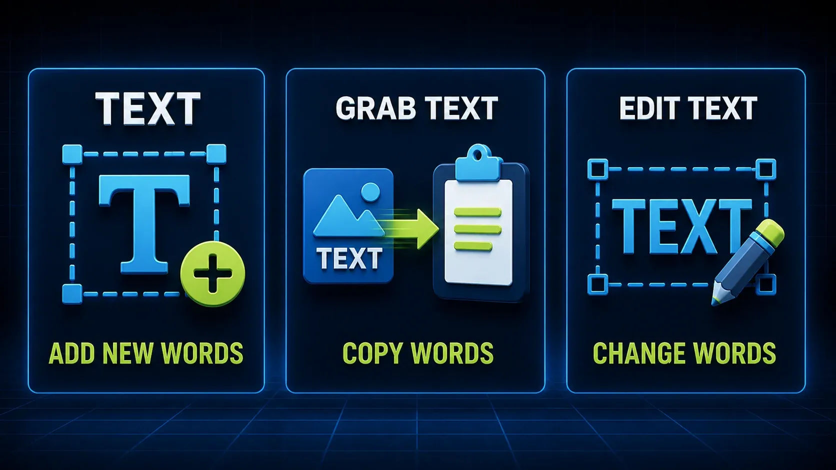 Difference between Text Grab Text and Edit Text tools in Snagit Editor