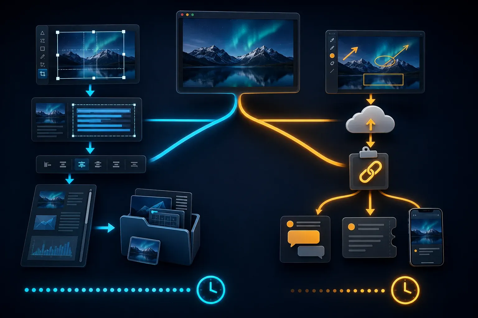 Snagit and Droplr compared by visual editing workflow versus instant cloud link sharing