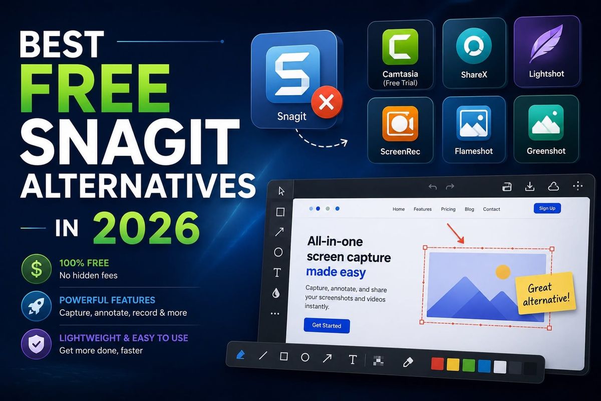 Best Free Snagit Alternatives in 2026