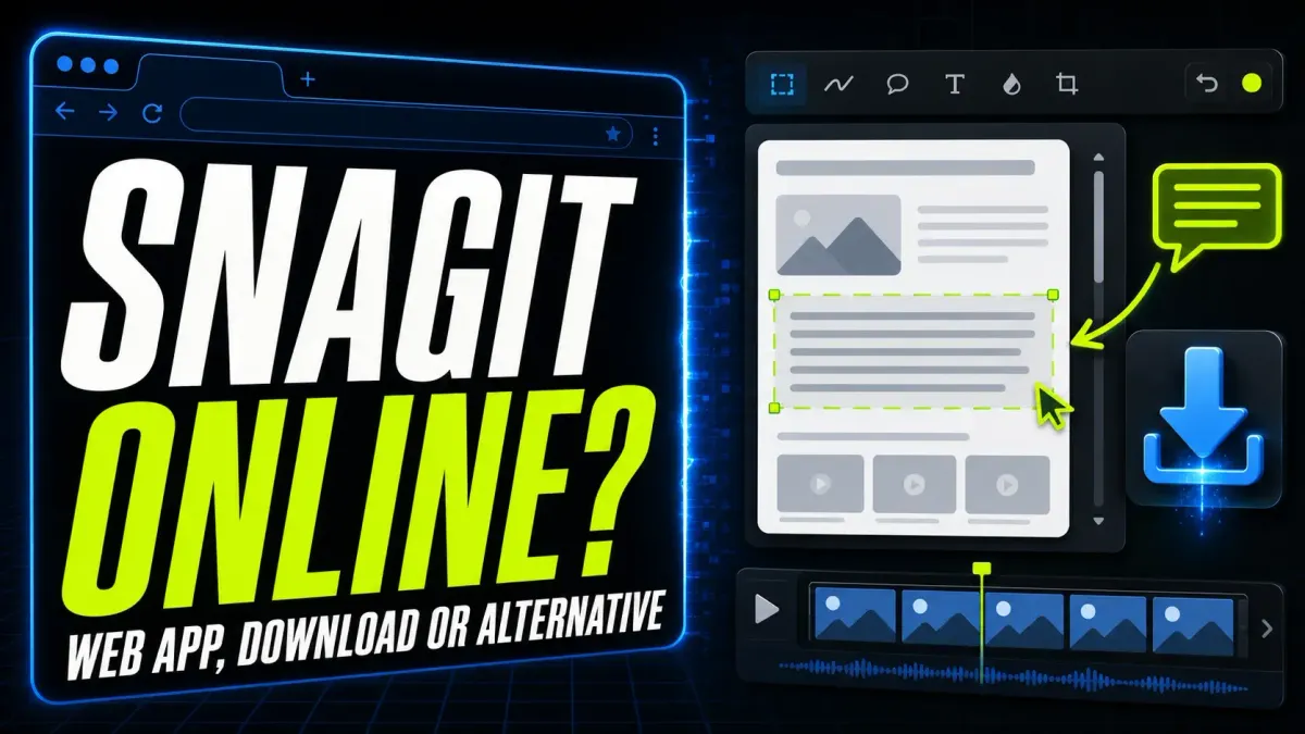Snagit Online browser version, official download, and web alternatives explained
