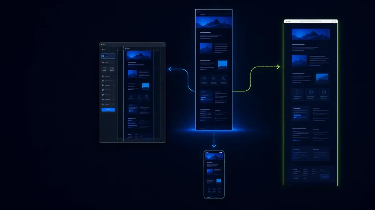 Scrolling screenshot routes for a full webpage, application panel, and phone
