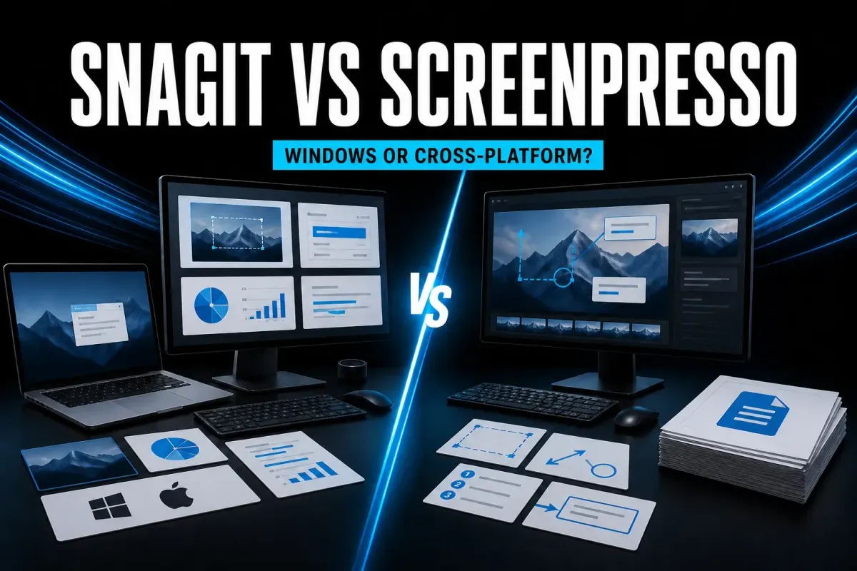 Snagit and Screenpresso compared for cross-platform and Windows documentation workflows