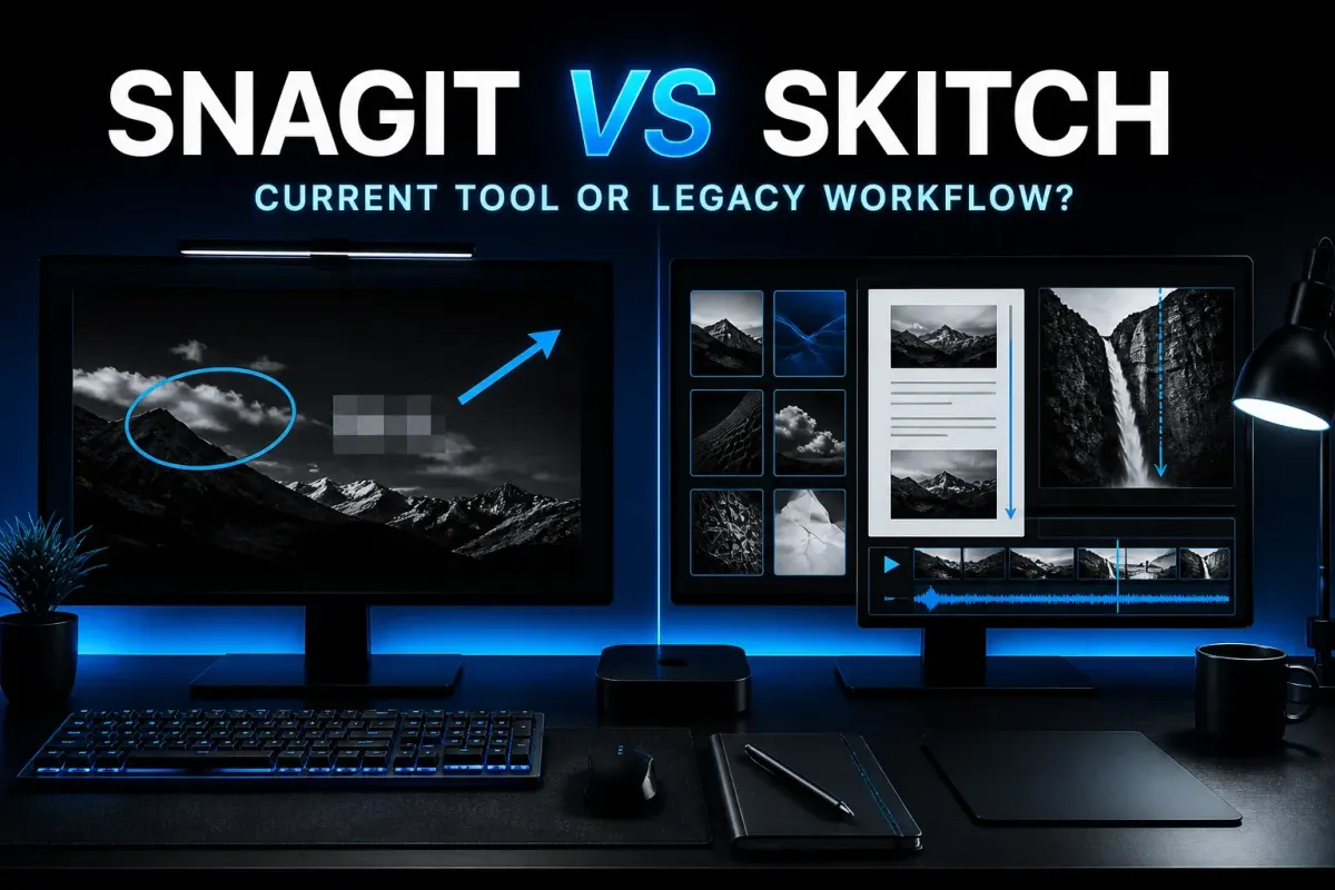 Snagit and Skitch compared for current Mac screenshot annotation and documentation