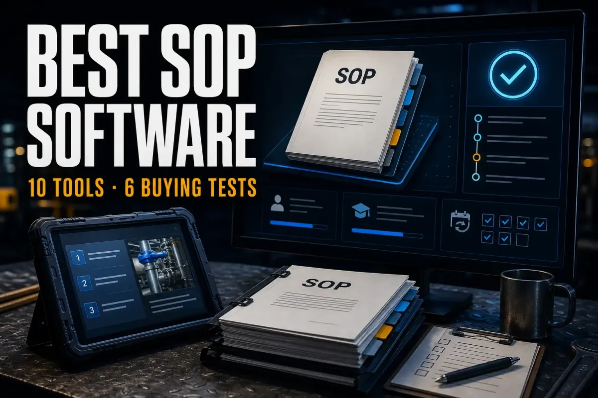 Best SOP software comparison for controlled documents, training, checklists, and frontline procedures