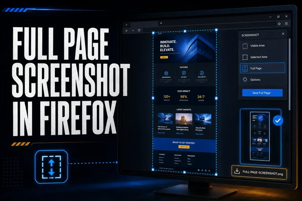 Firefox full-page screenshot capturing an entire webpage beyond the visible browser window