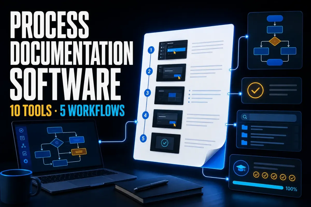 Process documentation software comparison across ten tools and five workflow types