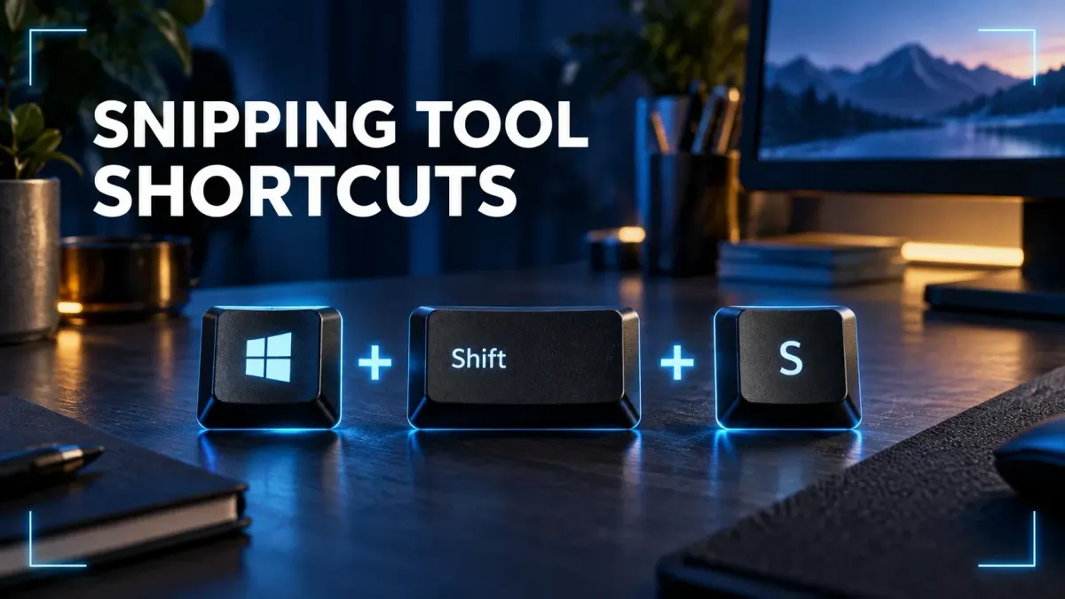 Windows Snipping Tool keyboard shortcut keys for opening the screenshot capture overlay