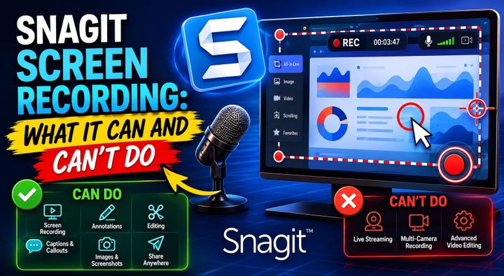 Snagit Screen Recording: What It Can and Can't Do
