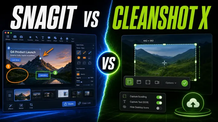 Split Snagit and CleanShot X Mac capture workflows