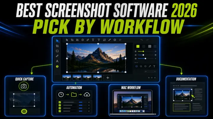 Screenshot software workflows for quick capture, automation, Mac editing, and maintained documentation