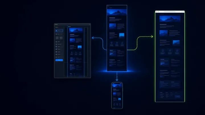 Scrolling screenshot routes for a full webpage, application panel, and phone