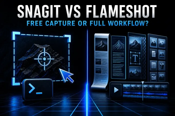 Snagit and Flameshot compared for free capture, Linux support, and documentation workflows