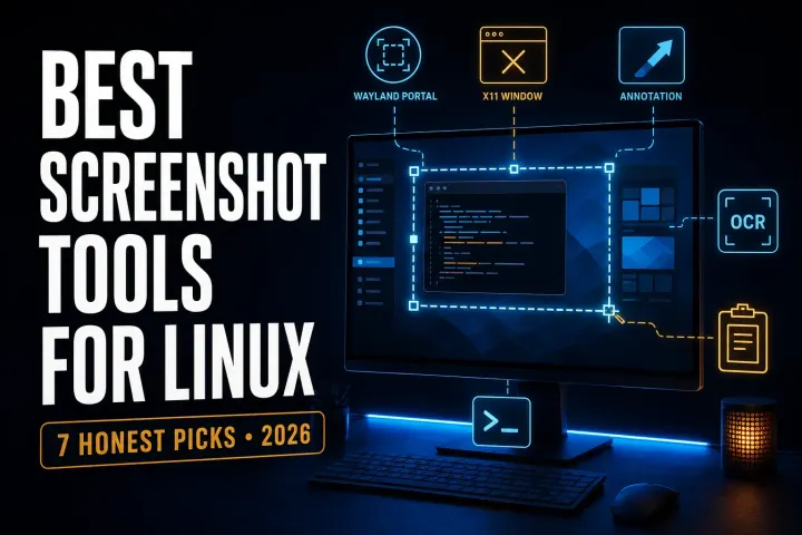 Best Linux screenshot tools compared by desktop environment and display server