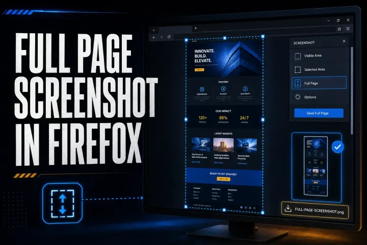 Firefox full-page screenshot capturing an entire webpage beyond the visible browser window