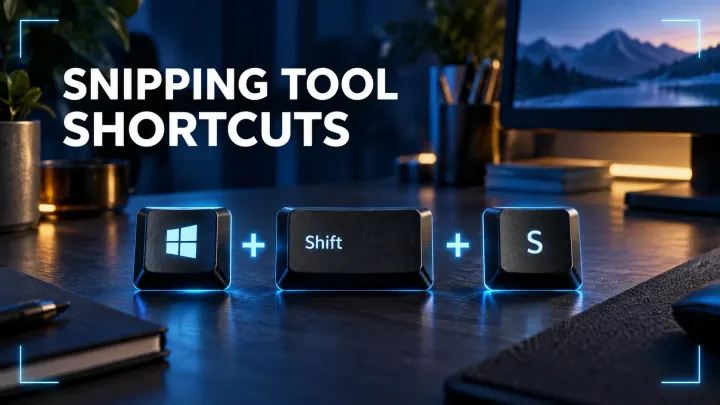 Windows Snipping Tool keyboard shortcut keys for opening the screenshot capture overlay