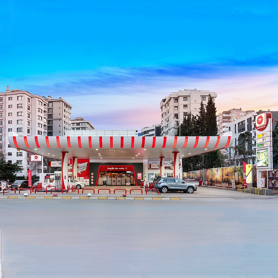 Современная АЗС Turkish Petroleum Турция заправки мира