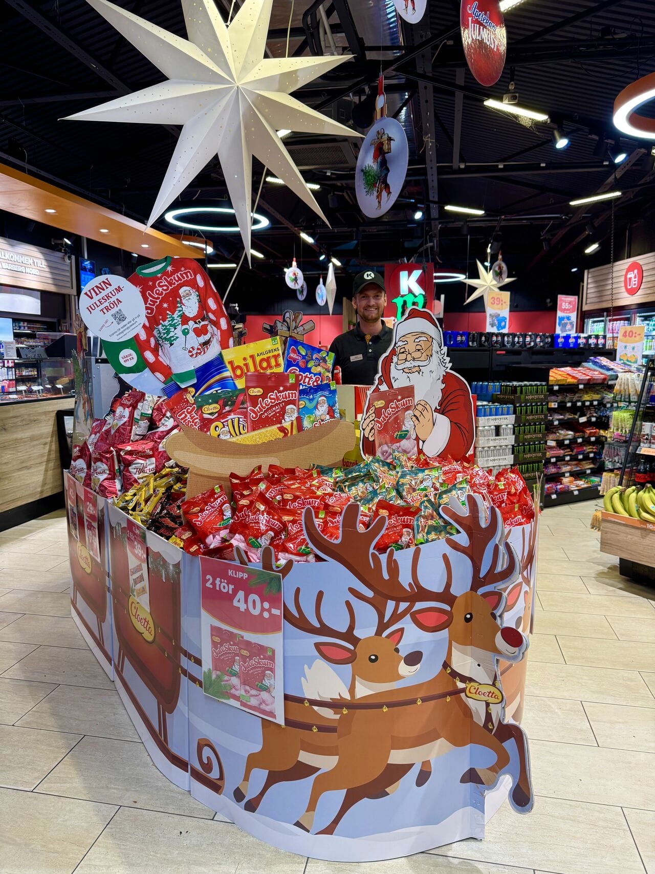 Рождественская выкладка в шведских магазинах Circle K