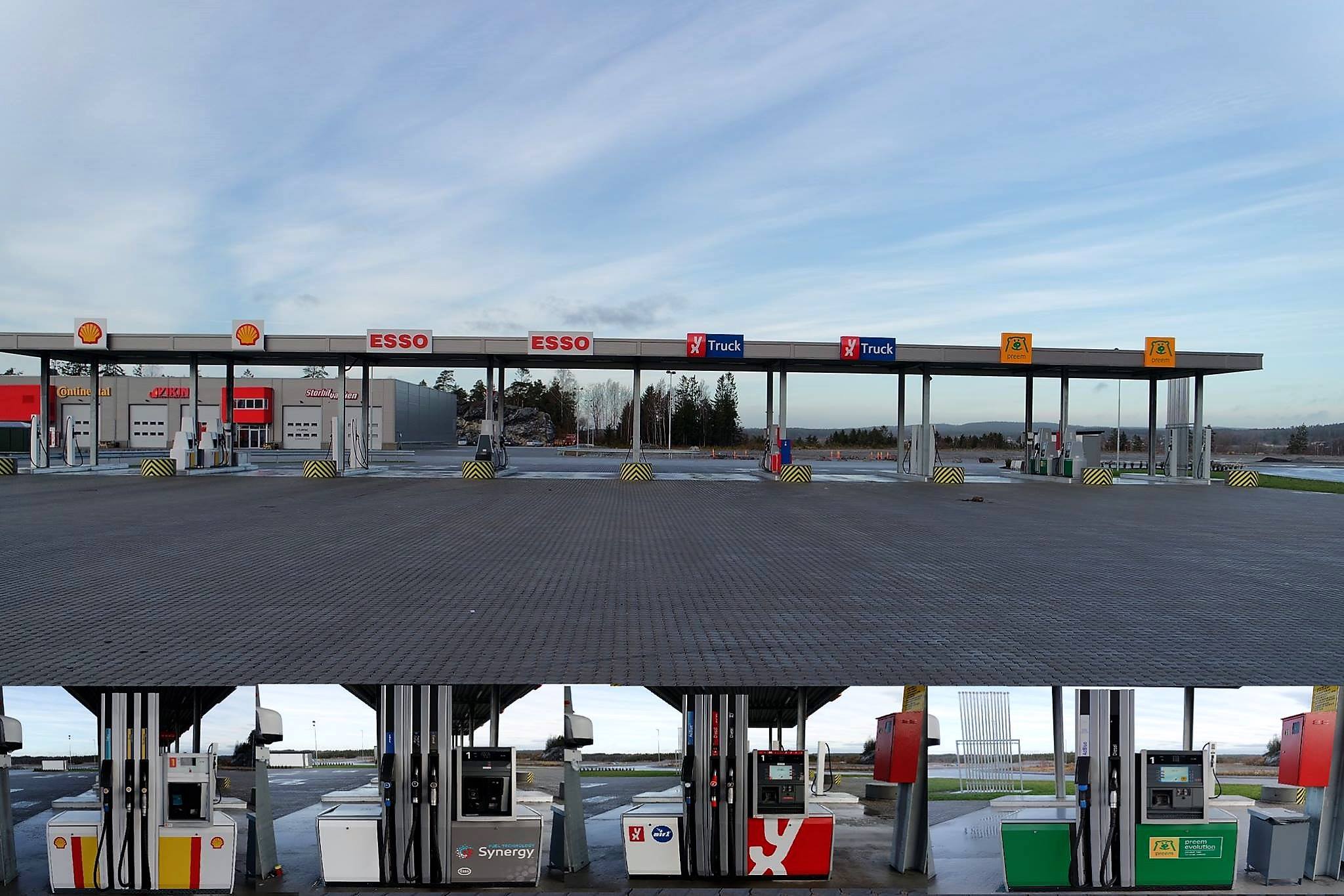 Заправка ориентирована на грузовой автотранспорт и реализует дизельное топливо