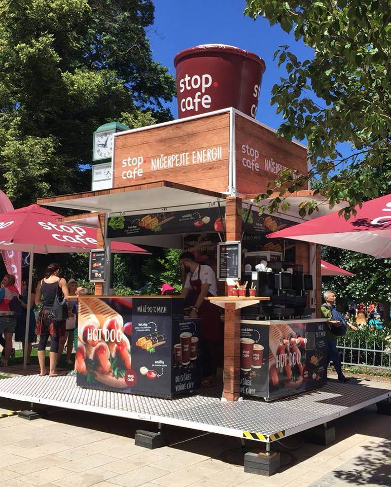 Выездная гастрономическая концепция Stop Cafe в Чехии