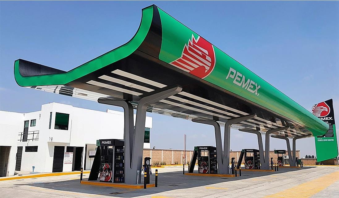 Мексиканская государственная нефтяная компания запустила АЗС в новом дизайне