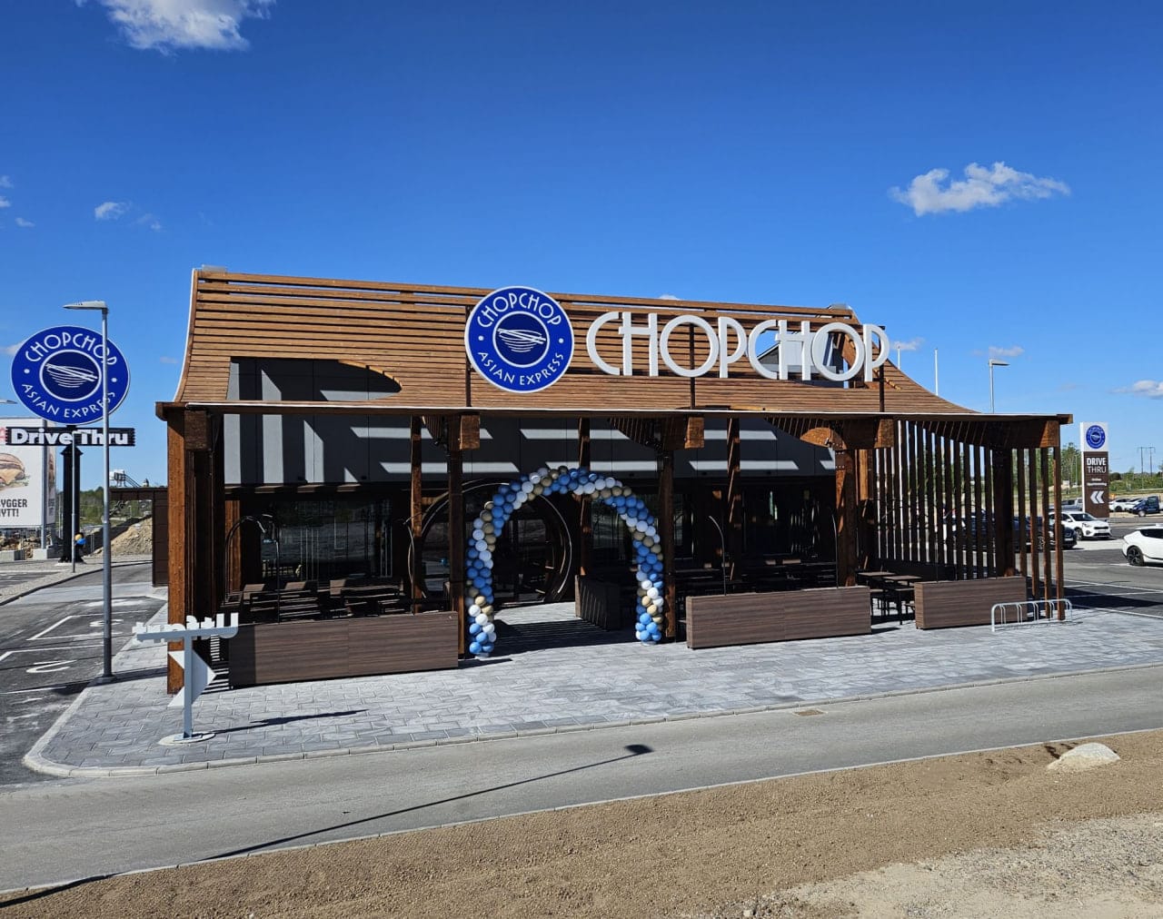 Новый ресторан ChopChop Asian Express с drive-thru в Катринехольме (Швеция)