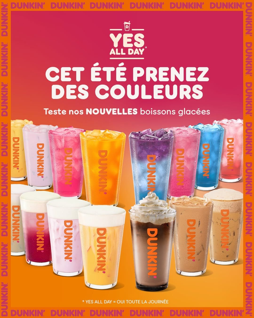 Dunkin' запускает новинки из из 15 холодных напитков