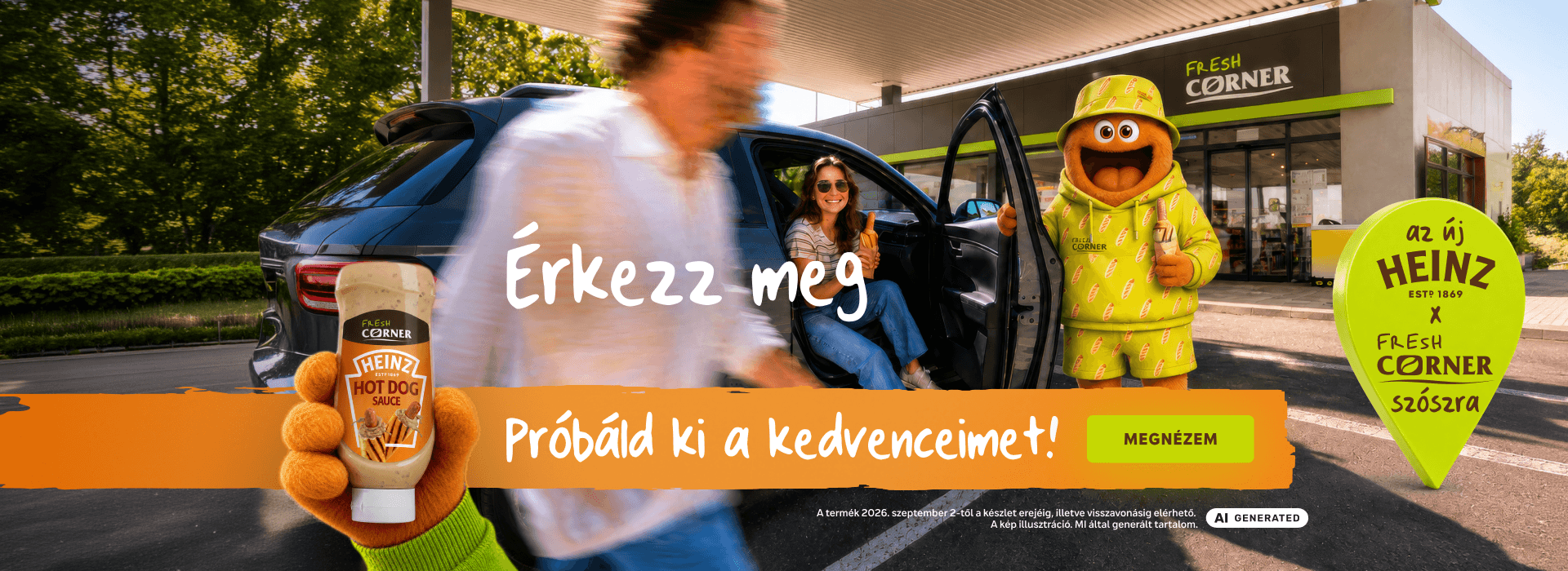 Новый маскот Fresh Buddy и соус для хот-догов на АЗС MOL
