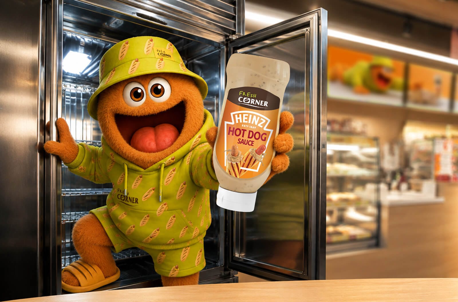 Новый маскот Fresh Buddy и соус для хот-догов на АЗС MOL