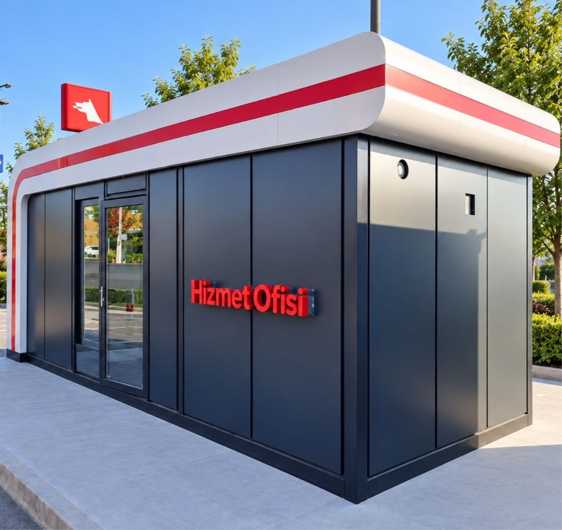 Модульные здания Petrol Ofisi для персонала АЗС