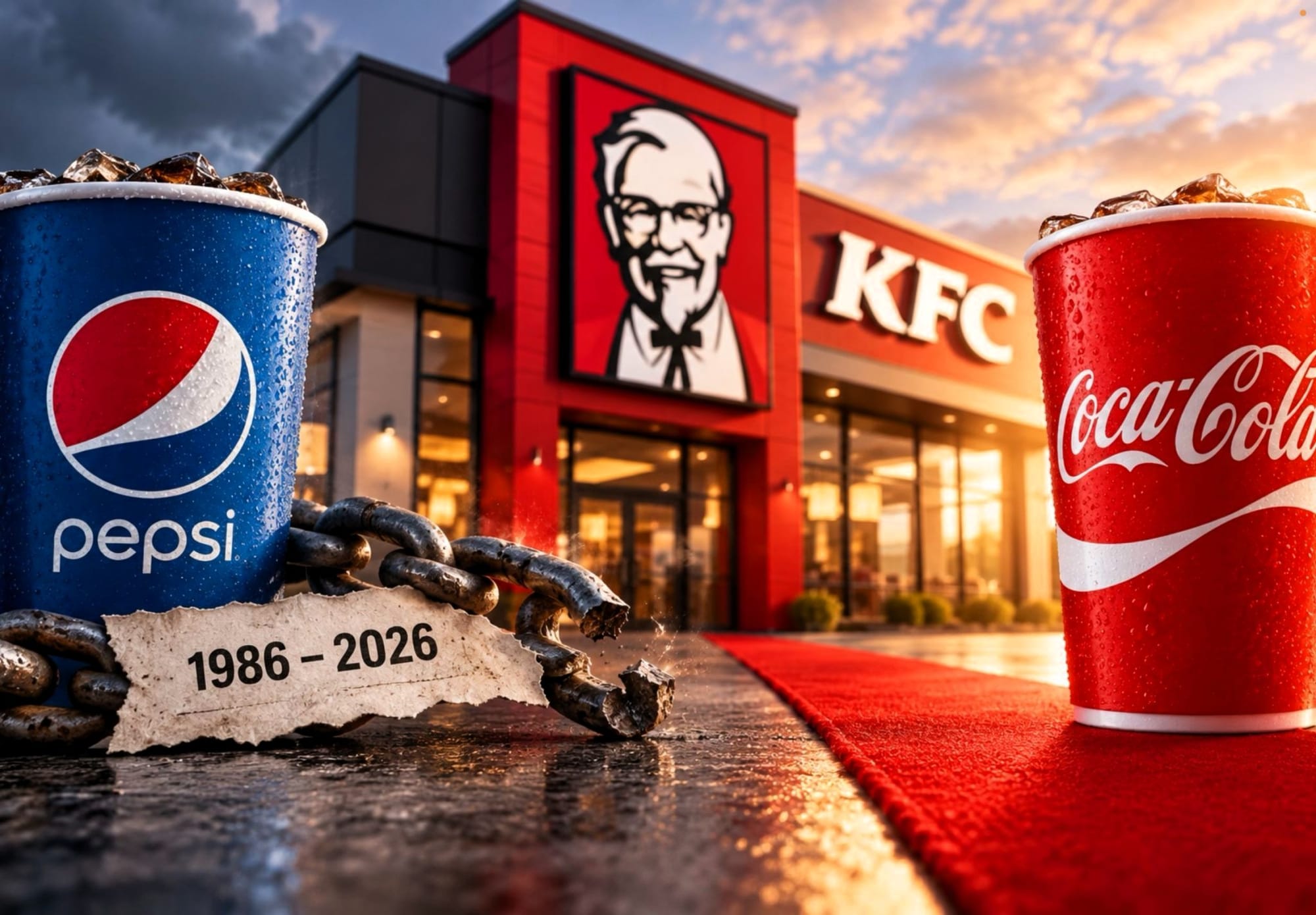 KFC в США прощается с Pepsi